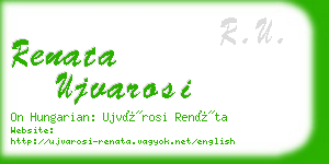 renata ujvarosi business card